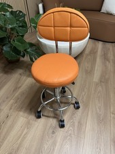 Orange Adjustable Height Stool
