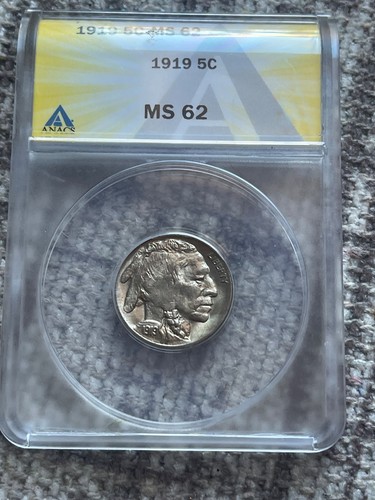 1919 buffalo nickel anacs - 1919, nickel(anacs