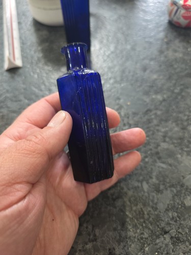 Antique cobalt blue glass