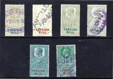 Revenues - Foreign Bill Stamps  x 6  - unchecked