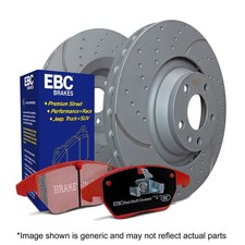 EBC Rear Brake Kit Turbo Groove Disc & Redstuff Pad for BMW M3 2.5 (E30) (90>92)