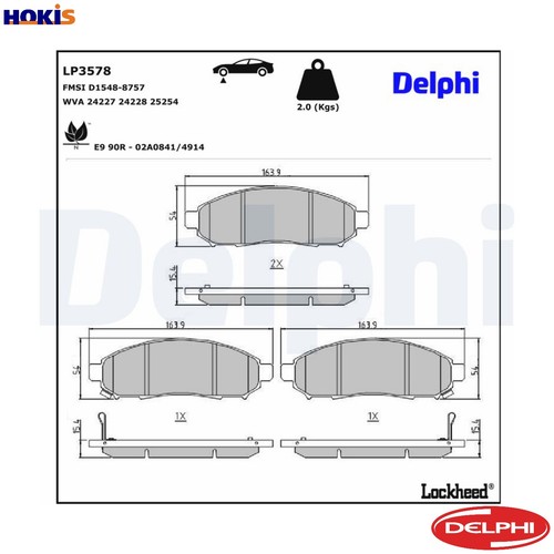 Brake pad set disc - pad,