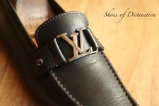 Louis Vuitton Monte Carlo Black Silver Bit Loafers Shoes Mens UK 8.5 US 9.5