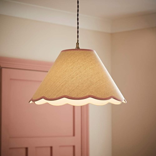 Large lampshade natural linen - large,