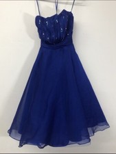 Pure Bridal By Romantica Prom Bridesmaid Dress - Size UK10 - Blue
