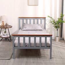 SINGLE BED PINE FRAME 3ft GREY