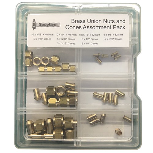 Piece brass union nuts - piece, &
