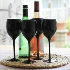 Black Wine Glasses Set of 4