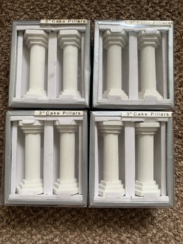 Plaster cake pillars - plaster,