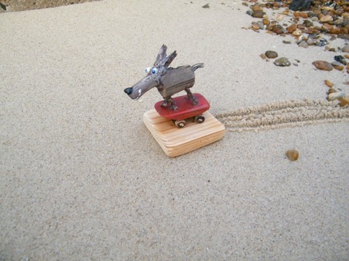 Driftwood dog - , on