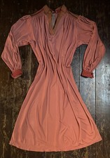 VTG 60s 70s Brown Polyester