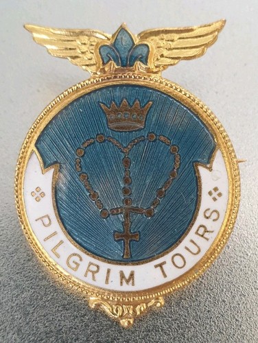 Pilgrim tours enamel pin - tours,
