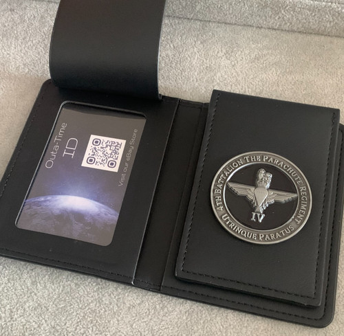 Leather card badge - &, wallet