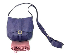 Radley Mini Cross Body Bag GROSVENOR Purple Leather New