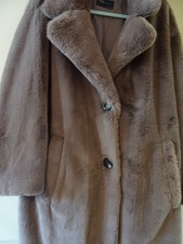 M&S LADIES FAUX FUR COAT