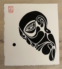 Original Face Illustration Ink