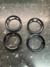 Vauxhall Corsa D 2006-14 Piano Black Heater Vent Surround Rings Trims X 4 ECJ07