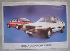 Toyota Corolla 1.3GL Saloon & Liftback sales sheet Brochure