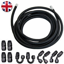 AN6 Nylon Braided Fuel Oil Gas Line Hose End Fitting Pipe 5 Meters 6AN -6 AN