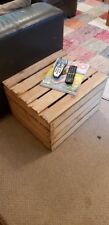 WOODEN STORAGE CHEST - Handmade vintage apple crate with lid. Great as a Toy Box