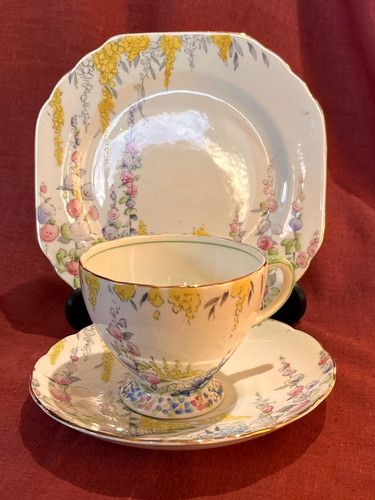 Vintage art deco foley floral - art,