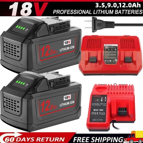 12ah 18v battery for milwaukee - 18v,