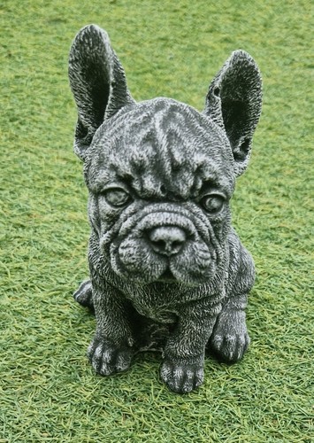 Garden ornament french bulldog - garden,