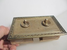 Antique brass light switch - antique,