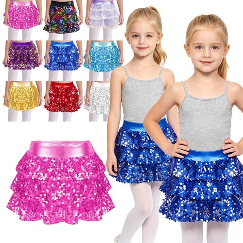 Kids girls sequins skirts - girls,
