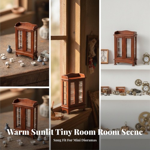 Miniature display cabinet with - miniature,
