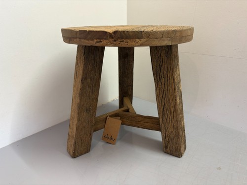 Nkuku ibo reclaimed wood round - nkuku,