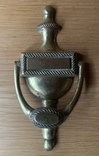 Brass Door Knocker With Rope Edging