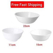 Ikea White Dinner Soup Bowls