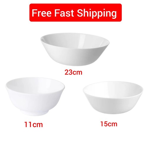 Ikea white dinner - ikea, bowls