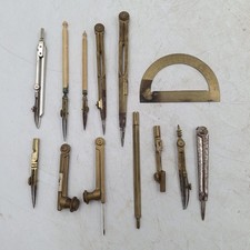 Brass Drafting Instruments