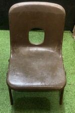 Hille series B Children Chair Plastic classroom Kids Stackable chairs Brown