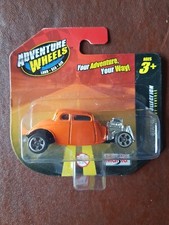 Maisto Adventure Wheels 1:64 Die-Cast - 1934 Ford Hot Rod in Orange - Carded