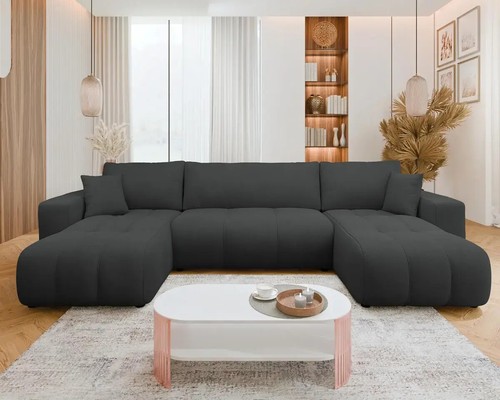 Shaped corner sofa bed - u-shaped,