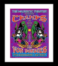 THE CRAMPS  Psychobilly Rockabilly Goth style Poster Mounted Framed FREE POST