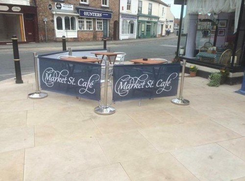 Cafe barriers banners - cafe,