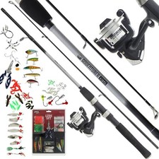 Fishing Rod & Reel Spinning Setup 4.5FT 8lb Line With 101 PCS Tackle Lure Set