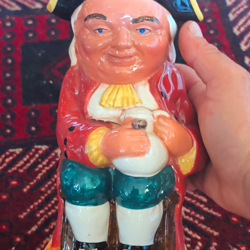 Ceramic multicolour toby - ceramic, jug