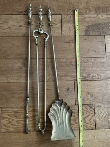 Vintage brass fire - vintage, companion