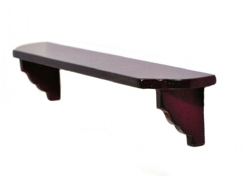 Dolls house mahogany shelf - dolls,