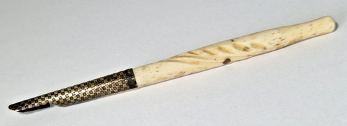 Carved bovine bone mckee - carved,