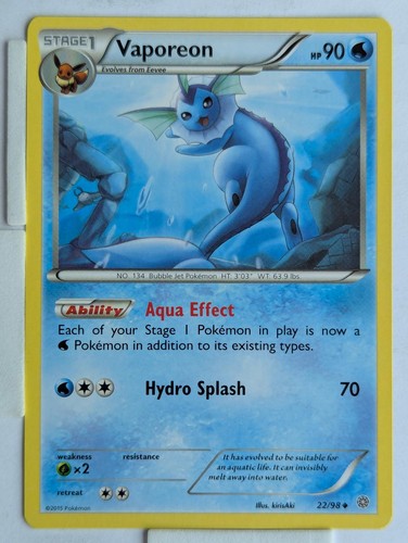 Vaporeon uncommon - vaporeon, 22/98