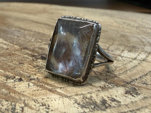 Antique rectangular cloudy - antique,