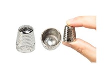 2 x Metal Thimble Silver