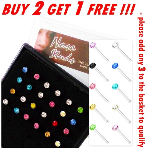 Nose studs set screw shape - l,
