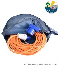 Caravan 25 Mains Hook Up Lead Cable Reel Carry Waterproof Storage Bag Caravan
